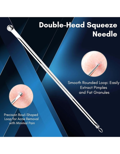Beauté Secrets Blackhead Acne Removal Needle Kit 4 Pcs Cleaning Tools