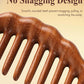Beauté Secrets Wide Tooth Wooden Comb for Hair Detangling | Wooden scalp massager for hair growth