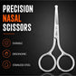 Beauté Secrets Nasal Safety Personal Grooming Scissors with Blunt Round Tip
