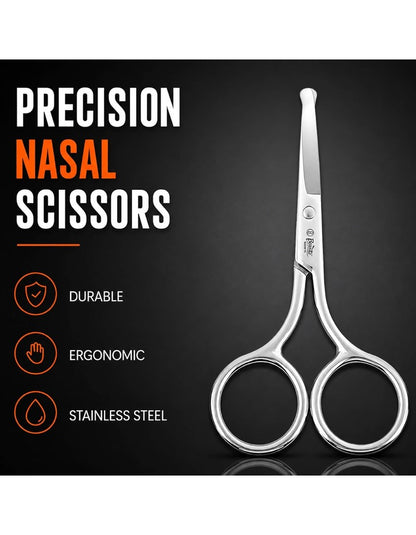 Beauté Secrets Nasal Safety Personal Grooming Scissors with Blunt Round Tip