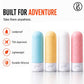 Beauté Secrets Travel Bottles 60ml Set of 4 | Leakproof Silicone Refillable Travel Size Toiletry Containers for Shampoo, Lotion, Conditioner | TSA Approved Mini Travel Bottles
