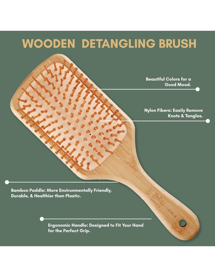 Beauté Secrets Wooden Paddle Hair Brush