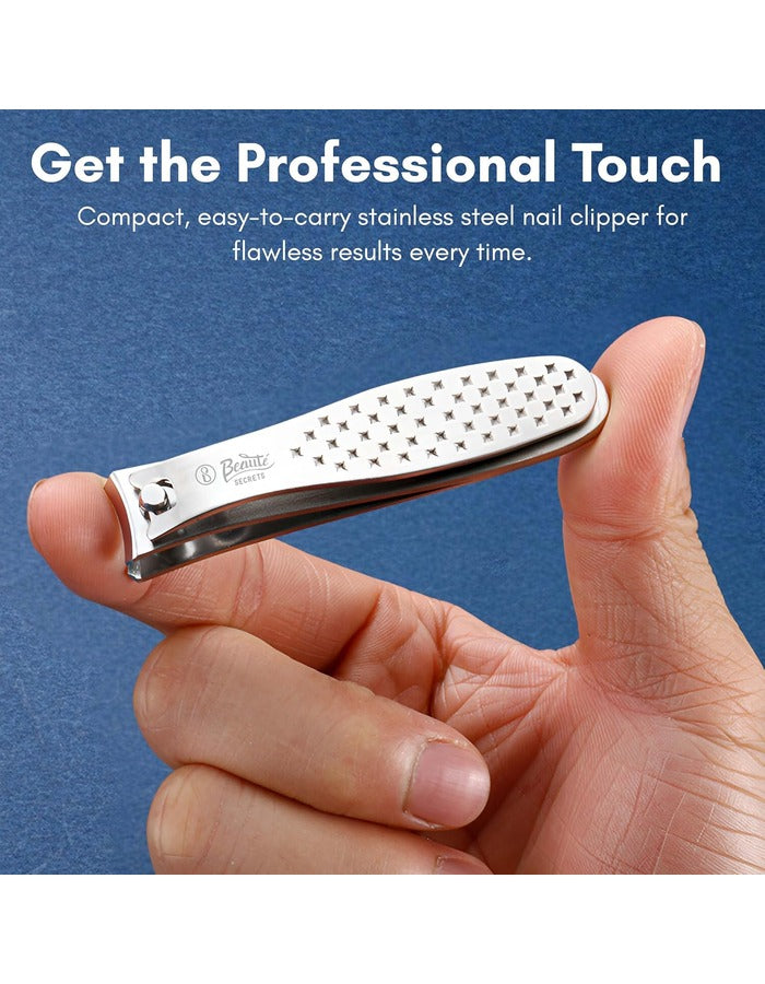 Beauté Secrets Nail Cutter - Professional Nail Clipper with Curved Blade