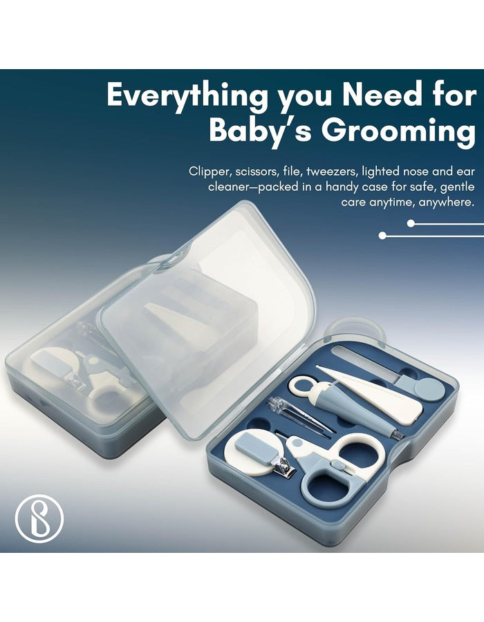 Beauté Secrets Baby Nail Cutter New Born Set 6-in-1 Kids Grooming Kit with Scissors, Nail Clipper, Nail File, Tweezer