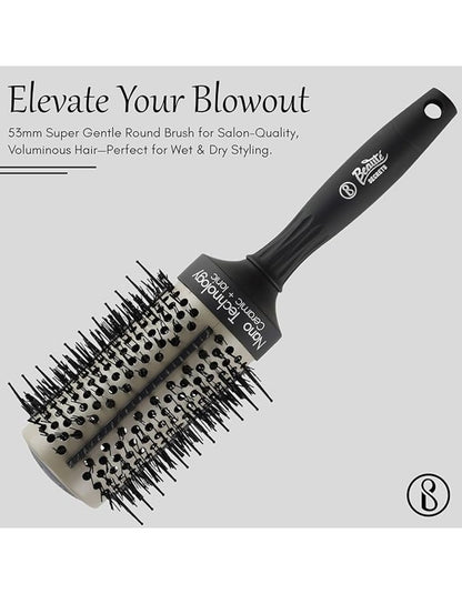 Beauté Secrets Super Gentle Round Brush for Blow Out - Salon Quality Hair Brushes
