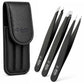 Beauté Secrets Tweezers Set Great Precision Plucker for Facial Hair, Splinter and Ingrown Hair Removal