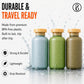 Beauté Secrets Travel Size Bottles Set of 3 | Leakproof Refillable Shampoo & Lotion Containers | Soft Squeeze Cosmetic Travel Bottles | TSA Approved Toiletry Bottles