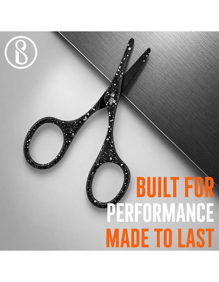 Beauté Secrets Scissors for Hair Cutting, Rounded Facial Hair Nasal Scissors