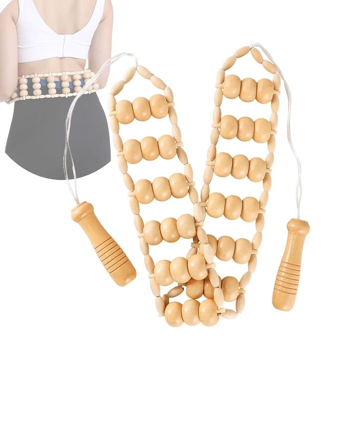 Beauté Secrets Wooden Anti Cellulite Massager & Lymphatic Drainage Massage Tool