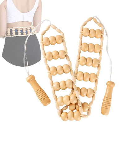 Beauté Secrets Wooden Anti Cellulite Massager & Lymphatic Drainage Massage Tool