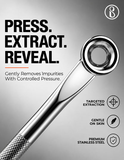 Beauté Secrets Acne Extractor Kit, Blackhead Tweezers and Needle, Pimple Remover tools