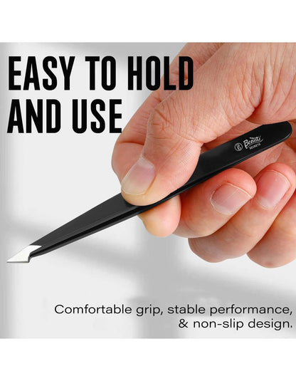 Beauté Secrets Tweezers Set Great Precision Plucker for Facial Hair, Splinter and Ingrown Hair Removal
