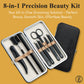 Beauté Secrets 8 Pcs Tweezers for Hair Remover, Eyebrow Plucker Kit,  Brush and Comb, Eyebrow Pencil, Face Razor for woman