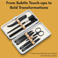 Beauté Secrets 8 Pcs Tweezers for Hair Remover, Eyebrow Plucker Kit,  Brush and Comb, Eyebrow Pencil, Face Razor for woman
