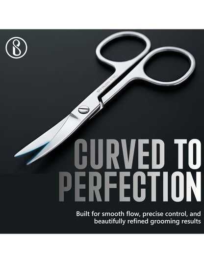 Beauté Secrets 9-in-1 Tweezers & Nail Cutter Set for Men & Women | Plucker for Hair Removal | Eyebrow Tweezers, Nail File, Scissors & Travel Case – Manicure Pedicure Grooming Set