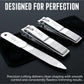 Beauté Secrets 9-in-1 Tweezers & Nail Cutter Set for Men & Women | Plucker for Hair Removal | Eyebrow Tweezers, Nail File, Scissors & Travel Case – Manicure Pedicure Grooming Set