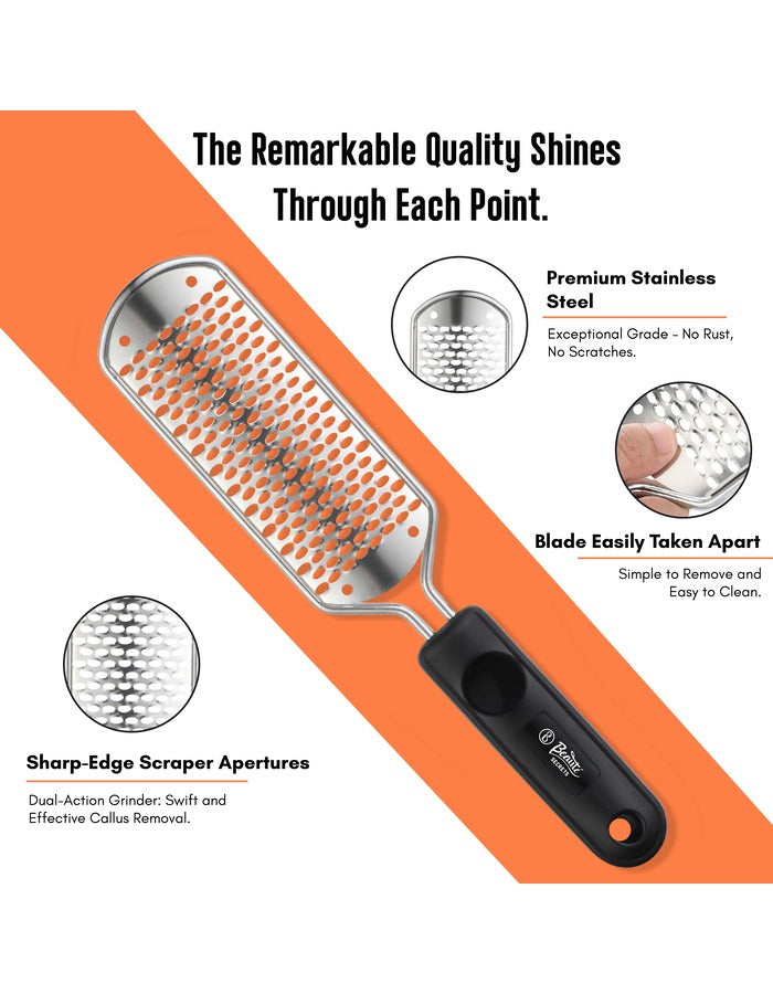 Beauté Secrets Essentials Pedicure Foot File Callus Remover, Foot Scrubber