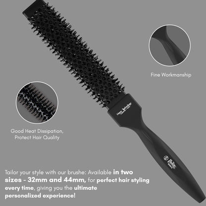 Beauté Secrets Thermal Rectangular Barrel Hair Brush for Men and Women 32 mm