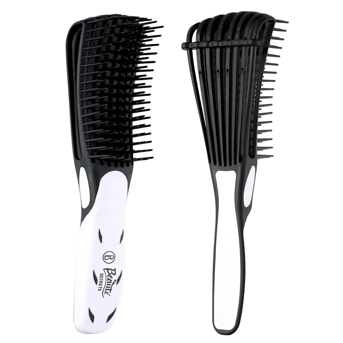 Beauté Secrets Detangling brush, Faster n Easier Detangle Wavy/Curly/Wet/Dry/Oil/Thick/Long/Curly with No Pain (Black)