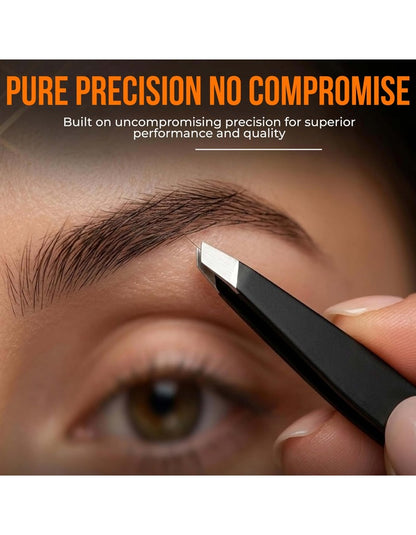Beauté Secrets 6PCS Professional Eyebrow Tweezers Set for Women and Men, Premium Stainless Steel Tweezer Kit, Best Tweezers Precision for Ingrown Hair, Facial Hair, Eyebrows Plucking