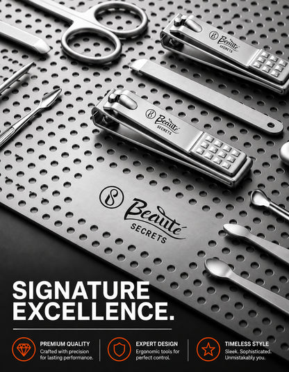 Beauté Secrets 18 Pieces Manicure Kit, Pedicure Tools for Feet, Nail Clipper