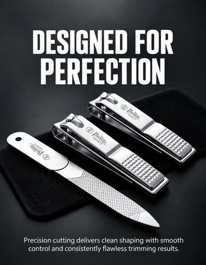 Beauté Secrets 9-in-1 Tweezers & Nail Cutter Set for Men & Women | Plucker for Hair Removal | Eyebrow Tweezers, Nail File, Scissors & Travel Case – Manicure Pedicure Grooming Set
