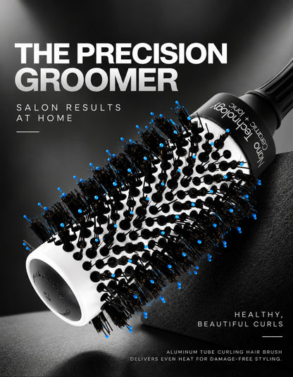 Beauté Secrets 43 mm Round Hair Dryer Brush with Boar and Nylon Bristles