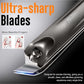 Beauté Secrets Ingrown Nail Clipper with Slanted Curved Blade | Stainless Steel Toenail Cutter for Thick Nails | Angled Precision Nail Clippers for Seniors, Men & Women | Anti-Slip Grip Nail Cutter, Silver