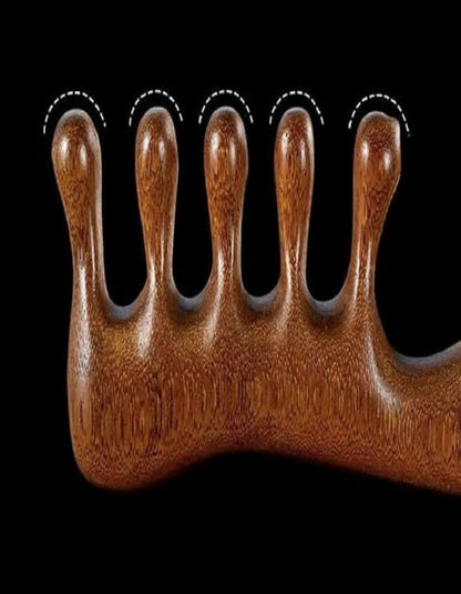 Beauté Secrets Wooden Massager for Hair Growth | Gua Sha Head Massager