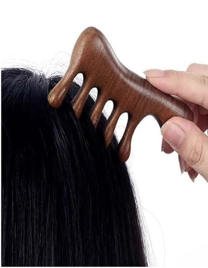 Beauté Secrets Wooden Massager for Hair Growth | Gua Sha Head Massager