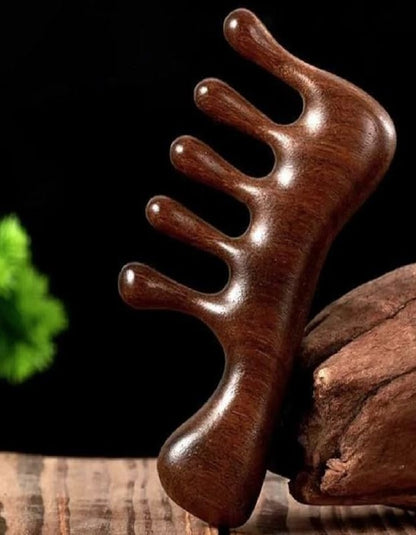 Beauté Secrets Wooden Massager for Hair Growth | Gua Sha Head Massager