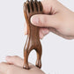 Beauté Secrets Head Massager for Scalp | Wooden Gua Sha Fork Massage Tool | Hair Growth Scalp Massage
