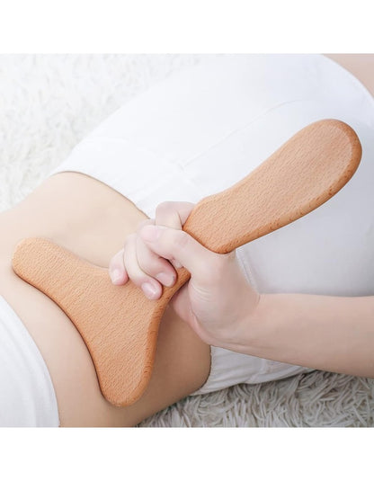 Beauté Secrets Wooden Gua Sha Tools Professional Lymphatic Drainage Tool Wood Therapy Massage Tools