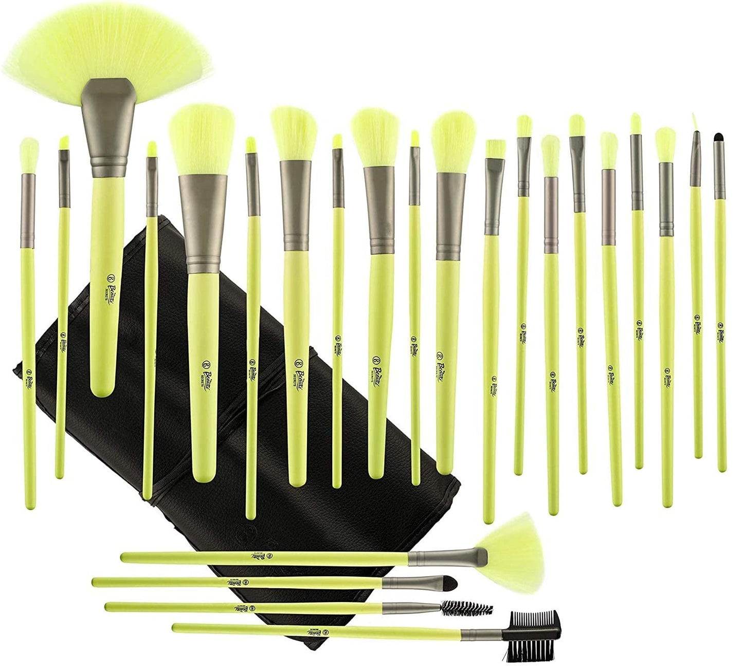 Beauté Secrets Makeup Brush Set, 24 pcs Synthetic Brushes