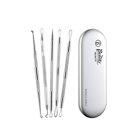 Beauté Secrets Blackhead Remover Pimple Extractor Tool, Acne Removal Kit